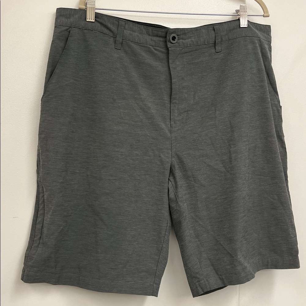 LAPG Men's EDF 7 Pocket 10" Stretch Board Shorts Size 38 Light Gray Grey Pattern